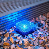 Solar Ice Cube Lights - Solar Brick Light LED Landscape Light Crystal Brick Light Outdoor Path Lights Waterproof | Lumora