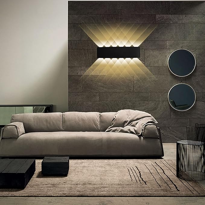 Kawell 12W Waterproof Modern Wall Light LED Wall Lamp Aluminum LED Wall Sconce Up Down Indoor Outdoor for Bedroom | Lumora