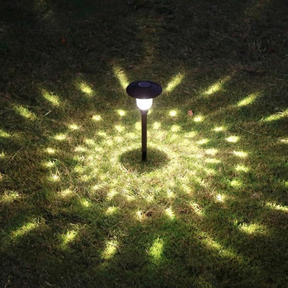 2pcs Solar Garden Lamp Stainless Steel Glass Landscape Lawn Light Outdoor Pathway Lighting for Patio Yard