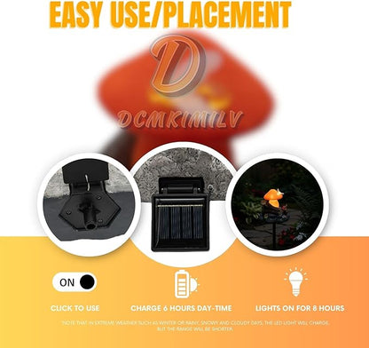Solar Powered Garden Stake Lights Statues Outdoor, Birthday Gifts for Mom, Halloween Décor Waterproof Patio Balcony Yard Lawn Ornament