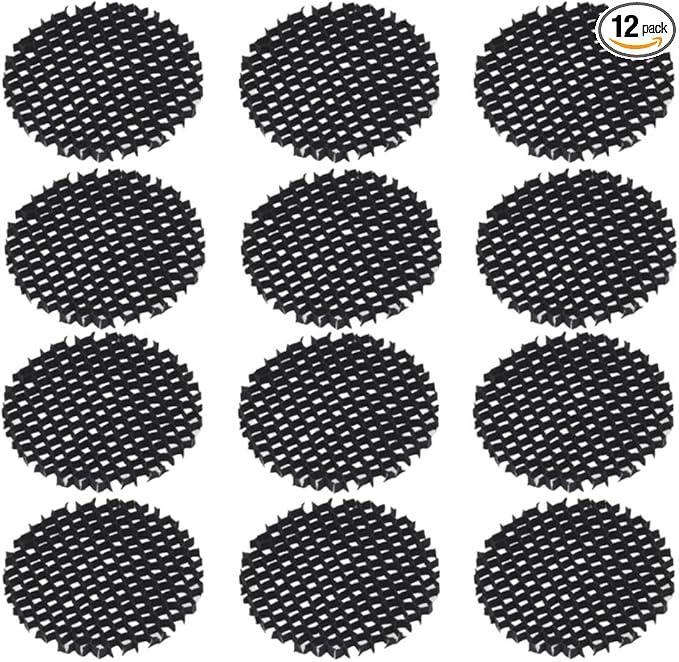 Gardenreet Aluminum Hexagonal Louver Lens for MR16 Bulb - Low Voltage Landscape Lighting Spotlight, Well Light, Down Light - Reducing Brightness and Side Glare (12 Pack)