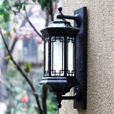 Chinese Style Farmhouse Villa Exterior Wall Lamp,Outdoor Waterproof Light with Frosted S Shade Alumiexpression | Lumora