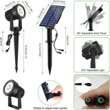 Solar Spotlights Outdoor Waterproof, Warm White Landscape Spotlights, Decorative Solar Spot Lighting for Garden | Lumora
