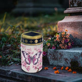 Butterfly Cherry Blossom Solar Powered Cemetery Memorial Light,Cemetery Decorations for - Outdoor Path Light | Lumora