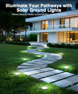 Mini Solar Ground Lights 12 Pack, Solar Lights Outdoor Waterproof, Solar Garden Lights Outdoor Landscape Lighting | Lumora