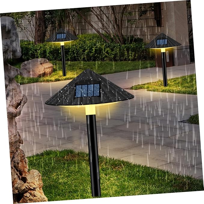 Solar Energy Lawn Lamp with Light Sensor, Waterproof Outdoor Garden Path Light, Warm LED Landscape Lighting for Yard Decor