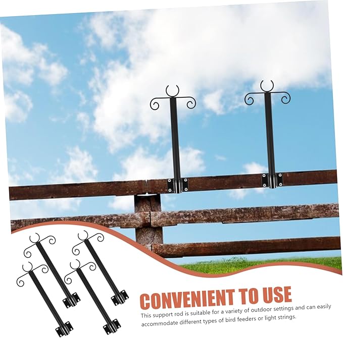 1set Outdoor Hanging Poles for String Lights and Bird Feeders Heavy Duty Support Rod Easy Install for Gardens | Lumora