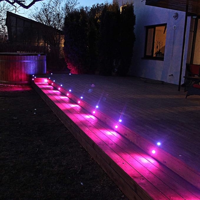LED Recessed Deck Light Kits with Protecting Shell, LED Outdoor Landscape Lighting IP67 Waterproof, DC 12V Low | Lumora