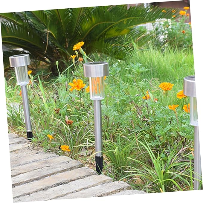 8Pcs Solar Ground Lights LED Outdoor Garden Landscape Lamps for Pathway Lawn and Driveway Easy Installation White | Lumora