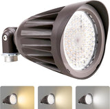 25W LED Bullet Spotlight Flood Light, 3CCT Selectable 3000K/4000K/5000K, 3500LM Commercial Outdoor Landscape Light | Lumora
