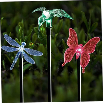 Uonlytech 2pcs Solar Lawn Decor Solar Stick Lamps for Garden Pathway for Unique Landscape Lighting