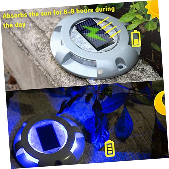 SUPVOX Solar Ground Lights: Aluminum Alloy Automatic Led Solar Driveway Lights for Garden - Outdoor Path Light | Lumora