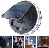 Homoyoyo 2pcs Solar Powered Garden Wall Lights White LED Solar Lamps for Outdoor Patio Yard Fence Lighting Light | Lumora