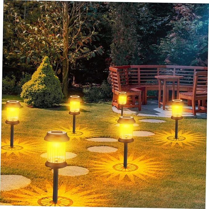 6pcs Solar Outdoor Lawn Lights LED Waterproof Decorative Ground Plug Lamp for Garden Pathway Landscape Lighting for | Lumora