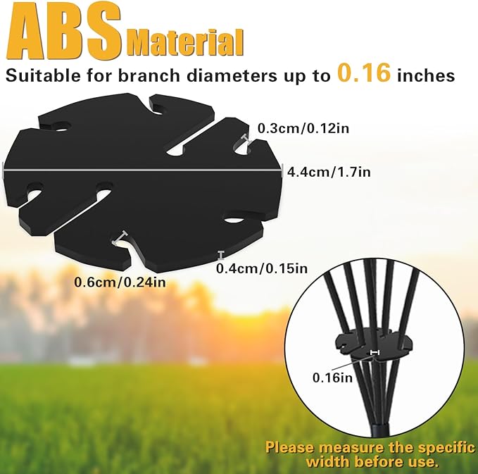 SIOTMERA 4Pcs Solar Light Separators Accessories, 8 Holes 1.7” x 0.15” Garden Light Separators for Solar Pathway | Lumora