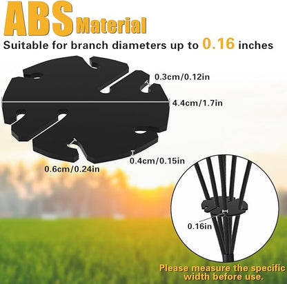 SIOTMERA 4Pcs Solar Light Separators Accessories, 8 Holes 1.7” x 0.15” Garden Light Separators for Solar Pathway Lights Garden Lights