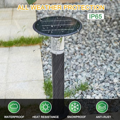 Solar Pathway Lights Outdoor, IP65 Waterproof Solar Garden Lights Solar Powered Landscape Lighting with Dimmable LED, Solar Lawn Light for Yard, Patio, Landscape, Planter, Walkway