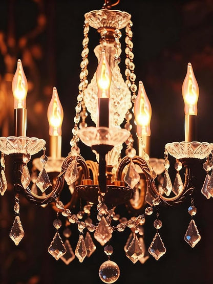 Halloween Flickering String Lights, 10FT C18 Flickering Flame Night Light with 10 Clear Flame Bulbs, Great for Outdoor Indoor Halloween Decoration - Black Wire