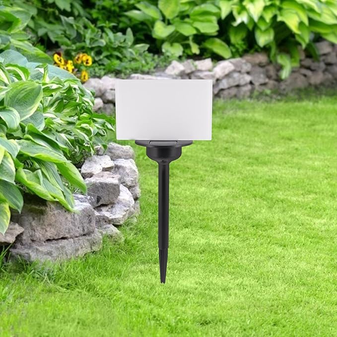 Solar Power Outdoor Lawn Lamp with Heat Transfer Printing Board 120x190mm, Solar Garden Path Light for Yard and Courtyard Landscape Lighting