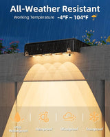 VOLISUN Solar Deck Lights 20 Pack, Warm White Glow LED Large Size Lamp, IP65 Waterproof Step Lights Outdoor for | Lumora
