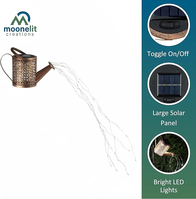 MCSSWC Solar Watering Can Landscape LED Light, Outdoor Waterproof Solar Garden Lawn Patio Yard Pathway Décor Gift | Lumora