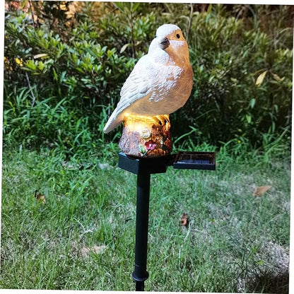 VICASKY 1pc Solar Seagull Decorative Light Garden Pathway Lamp Outdoor Seabird Design Led Lawn Light