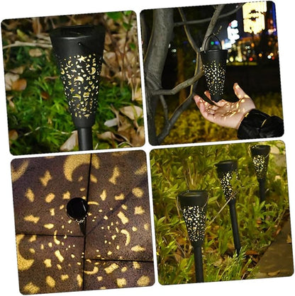 Solar Yard Lights Outdoor Waterproof Solar Garden Path Lights Warm White Landscape Lighting for Lawn Patio Backyard Decoration