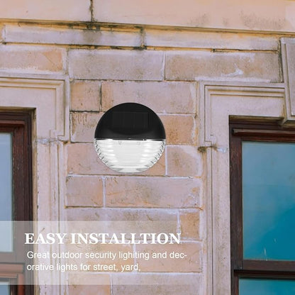 DOITOOL Solar Fence Lights Solar Step Lights Outdoor Stair Lighting Solar Wall Lights Waterproof Solar Garden Lights