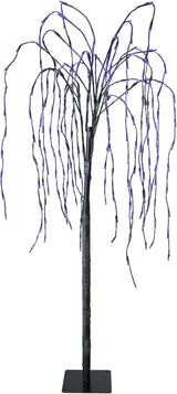 FUCHSUN 4.6 FT 200 LED Solar Lighted Willow Tree Outdoor, Light Up Weeping Willow Tree Garden Pathway Lights | Lumora