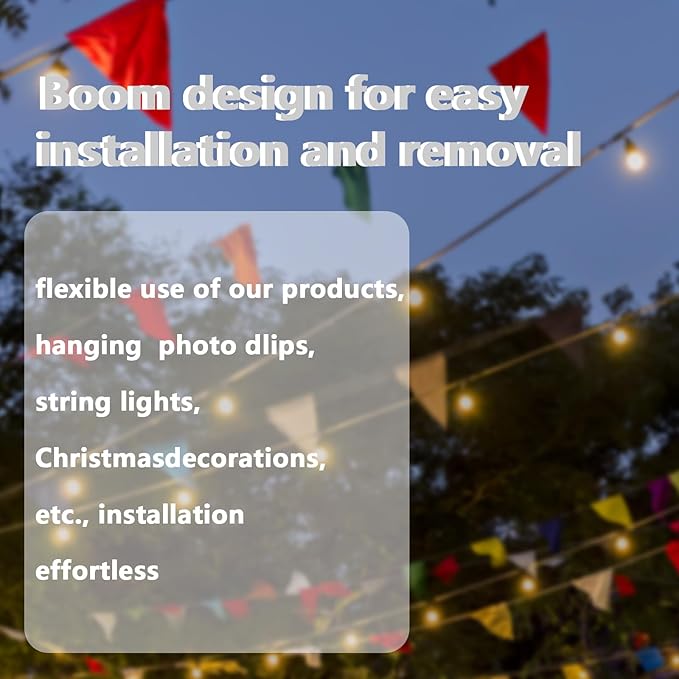 4 Pack String Light Poles,Hanging Light Poles for Outdoor String Lights, Metal Suspension String Light Poles with | Lumora