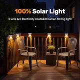 NIORSUN Solar Fence Lights,12 Pack Deck Light,Led Outdoor Lamp 3000K/6000K + RGB Wall Lights,IP45 Waterproof Solar | Lumora