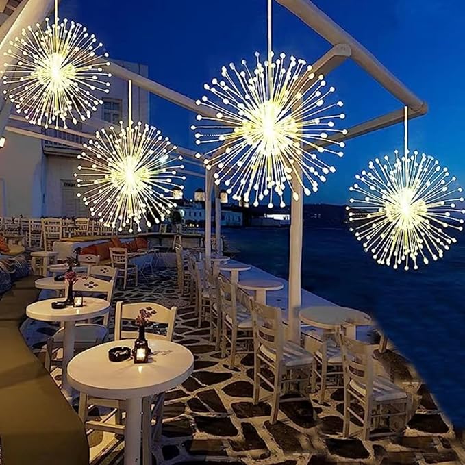 10 Pcs Total 1000 LED Firework Copper Wire Lights, 8 Modes Fairy Twinkle Lights Plug in String Lights 1M/3.3FT | Lumora