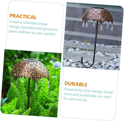 balacoo Solar Umbrella Projection Floor Lamp Led Garden Light Rainproof Landscape Decor Solar Light