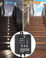 HIBOITEC Low Voltage Deck Lights Recessed Kit with Transformer Dimmable Timer and Photocell Sensor Outdoor LED Deck | Lumora