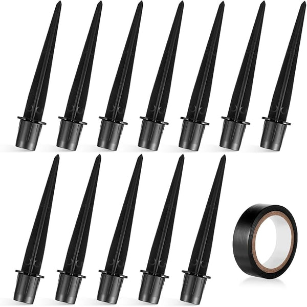 12pcs Solar Light Replacement Stakes, 5.31x0.78in Metal Replacement Stakes Solar Lights Spikes Outdoor Lighting | Lumora