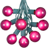100 Foot G50 Outdoor Patio String Lights with 125 Purple Globe Bulbs – Indoor Outdoor String Lights – Market Bistro | Lumora