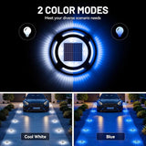 Solar Driveway Lights, 8 Pack Heavy Duty Driveway Lights Solar Powered 2 Color Mode (Cool White/Blue) IP68 | Lumora