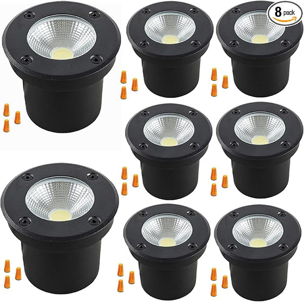 In Ground Lights Outdoor Lighting,IP65 Waterproof Well Light 120V 110V,7W 700lm,3CCT Selectable LED Landscape | Lumora