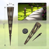 JJX Solar Pathway Lights, 6 Pack Outdoor Walkway Solar Lights for Yard Outside, Warm Light LED Landscape Light | Lumora