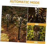 Wakauto 4pcs Solar Pathway Lights Outdoor LED Garden Lamps Waterproof Solar Powered Lawn Lights for Patio and Yard | Lumora