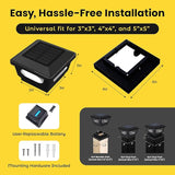 Brighticonic Solar Post Cap Lights Outdoor for 4x4, 3x3 – Auto On/Off Post Lights Solar Powered - Easy Install | Lumora