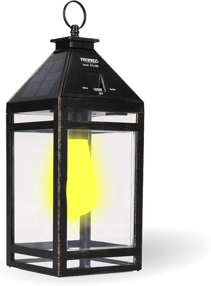 TECHKO STL-228 STL-228-1 Outdoor Solar Lantern, Edison Bulb