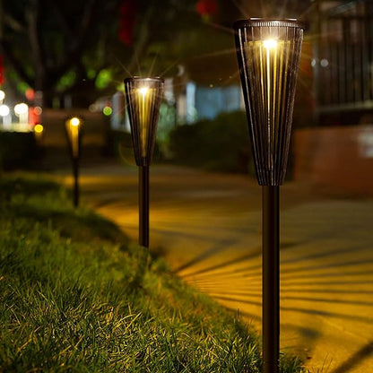 6 Pcs Solar Pathway Light, Intelligent Automatic LED Landscape Lamp, IP65 Waterproof, Solar Powered - Intelligent Sensing, Durable Materials, Ideal for Garden and Walkway Lightin
