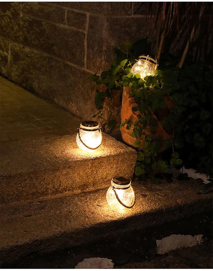 Ulalaza 2PCS Garden Solar Lights Warm Color LED Flower Stake Light Decorative Landscape Lawn Yard Outdoor Lights Lamp Body Diameter 11mm/4.3inch Height 14cm/5.5inch