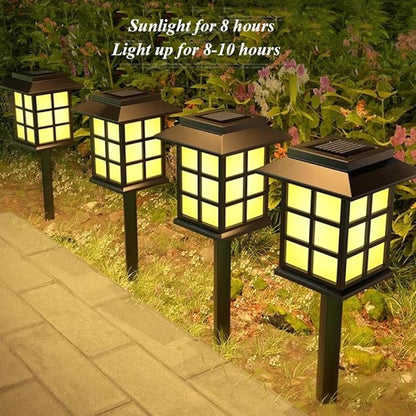 Etlegor Chinese Decor Lights, Solar Pathway Lights Waterproof Lawn Night Light for Outside/Lawn/Patio/Yard/Pathway/Walkway/Driveway Decoration ﻿ (Color : Warm Light, Size : 8PCS)