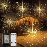 10 Pcs Total 1000 LED Firework Copper Wire Lights, 8 Modes Fairy Twinkle Lights Plug in String Lights 1M/3.3FT | Lumora