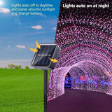 Lomotech Solar String Lights Outdoor - 2 Pack Total 66ft 200LED Solar Fairy Lights Waterproof 8 Modes Twinkle | Lumora