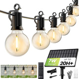 Brightown 208FT Solar String Lights Outdoor Waterproof with Remote, Solar Patio Lights with 100 Shatterproof LED | Lumora