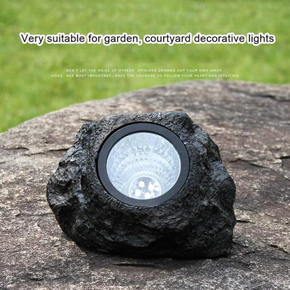 Outdoor Solar Rock Lights, LED Waterproof Solar Power Light, Imitation Stone Garden Lamp for Way, Walkway, Yard
