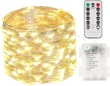 100 LED Fairy Lights Battery Operated with Remote, 33FT Waterproof Twinkle Lights with Timer & 8 Modes, Fairy | Lumora